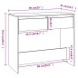vidaXL Tavolo Consolle Rovere Marrone 89x41x76,5 cm in Acciaio vidaXL Tavolo Consolle Rovere Marrone 89x41x76,5 cm in Acciaio