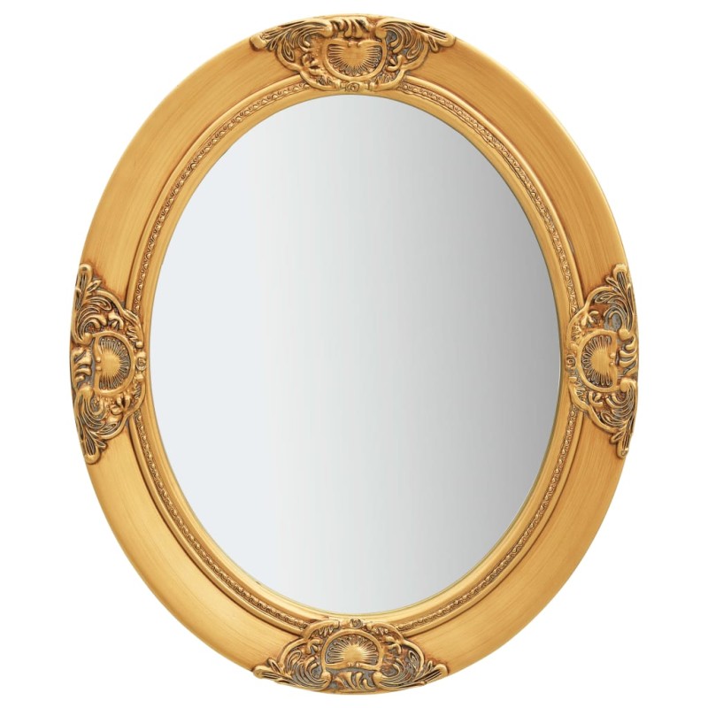 Specchio da Parete Stile Barocco 50x60 cm Oro Specchio da Parete Stile Barocco 50x60 cm Oro