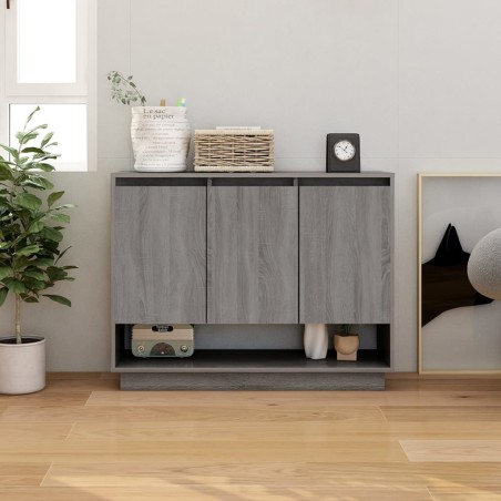 vidaXL Credenza Grigio Sonoma 97x31x75 cm in Truciolato