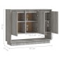 vidaXL Credenza Grigio Sonoma 97x31x75 cm in Truciolato vidaXL Credenza Grigio Sonoma 97x31x75 cm in Truciolato