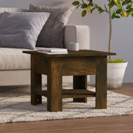 vidaXL Tavolino da Salotto Rovere Fumo 55x55x42 cm in Truciolato