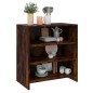 vidaXL Credenza Rovere Fumo 70x40,5x75 cm in Truciolato vidaXL Credenza Rovere Fumo 70x40,5x75 cm in Truciolato