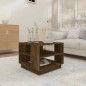 vidaXL Tavolino da Salotto Rovere Fumo 55x55x43 cm in Truciolato vidaXL Tavolino da Salotto Rovere Fumo 55x55x43 cm in Truciolato