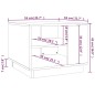 vidaXL Tavolino da Salotto Rovere Fumo 55x55x43 cm in Truciolato vidaXL Tavolino da Salotto Rovere Fumo 55x55x43 cm in Truciolato