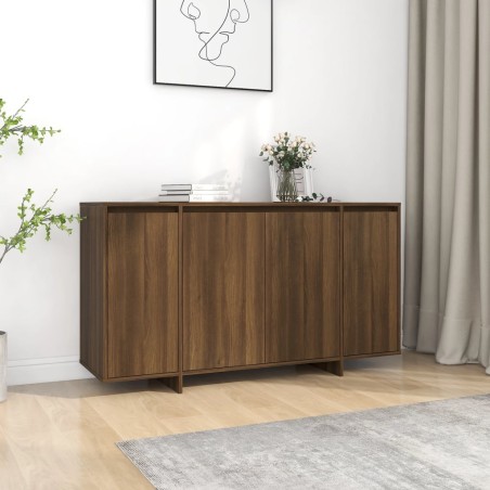 vidaXL Credenza Rovere Marrone 135x41x75 cm in Truciolato