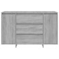 vidaXL Credenza con 3 Cassetti Grigio Sonoma 120x41x75cm in Truciolato vidaXL Credenza con 3 Cassetti Grigio Sonoma 120x41x75cm in Truciolato