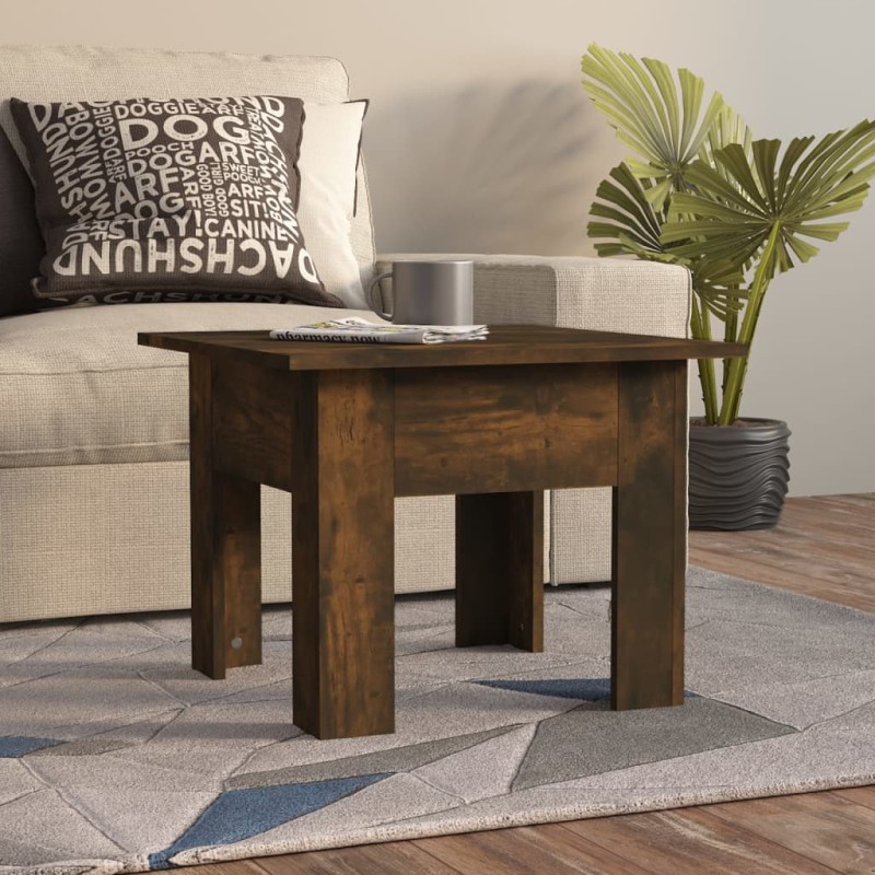 vidaXL Tavolino da Salotto Rovere Fumo 55x55x42 cm in Truciolato vidaXL Tavolino da Salotto Rovere Fumo 55x55x42 cm in Truciolato