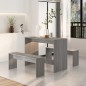 vidaXL Set da Pranzo 3 pz Grigio Sonoma in Truciolato vidaXL Set da Pranzo 3 pz Grigio Sonoma in Truciolato