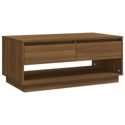 vidaXL Tavolino da Salotto Marrone Rovere 102,5x55x44 cm in Truciolato