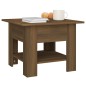 vidaXL Tavolino da Salotto Rovere Marrone 55x55x42 cm in Truciolato vidaXL Tavolino da Salotto Rovere Marrone 55x55x42 cm in Truciolato