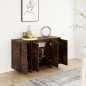 vidaXL Credenza Rovere Fumo 120x41x75 cm in Truciolato vidaXL Credenza Rovere Fumo 120x41x75 cm in Truciolato