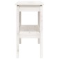 vidaXL Tavolo Consolle Bianco 110x40x75 cm in Legno Massello di Pino vidaXL Tavolo Consolle Bianco 110x40x75 cm in Legno Massello di Pino