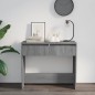 vidaXL Tavolo Consolle Grigio Sonoma 89x41x76,5 cm in Acciaio vidaXL Tavolo Consolle Grigio Sonoma 89x41x76,5 cm in Acciaio