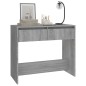 vidaXL Tavolo Consolle Grigio Sonoma 89x41x76,5 cm in Acciaio vidaXL Tavolo Consolle Grigio Sonoma 89x41x76,5 cm in Acciaio