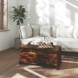 vidaXL Tavolino da Salotto Rovere Fumo 90x50x41,5 cm in Truciolato