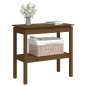 vidaXL Tavolo Consolle Miele 80x40x75 cm in Legno Massello di Pino vidaXL Tavolo Consolle Miele 80x40x75 cm in Legno Massello di Pino