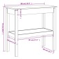 vidaXL Tavolo Consolle Miele 80x40x75 cm in Legno Massello di Pino vidaXL Tavolo Consolle Miele 80x40x75 cm in Legno Massello di Pino