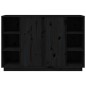 vidaXL Credenza Nera 120x35x80 cm in Legno Massello di Pino vidaXL Credenza Nera 120x35x80 cm in Legno Massello di Pino