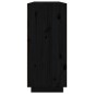 vidaXL Credenza Nera 120x35x80 cm in Legno Massello di Pino vidaXL Credenza Nera 120x35x80 cm in Legno Massello di Pino