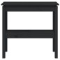 vidaXL Tavolo Consolle Nero 80x40x75 cm in Legno Massello di Pino vidaXL Tavolo Consolle Nero 80x40x75 cm in Legno Massello di Pino