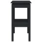 vidaXL Tavolo Consolle Nero 80x40x75 cm in Legno Massello di Pino vidaXL Tavolo Consolle Nero 80x40x75 cm in Legno Massello di Pino