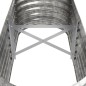 vidaXL Letto Giardino Acciaio Verniciato a Polvere 114x40x36cm Argento vidaXL Letto Giardino Acciaio Verniciato a Polvere 114x40x36cm Argento