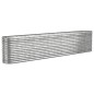 vidaXL Letto Giardino Acciaio Verniciato a Polvere 332x40x68cm Argento vidaXL Letto Giardino Acciaio Verniciato a Polvere 332x40x68cm Argento
