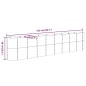vidaXL Letto Giardino Acciaio Verniciato a Polvere 332x40x68cm Argento vidaXL Letto Giardino Acciaio Verniciato a Polvere 332x40x68cm Argento