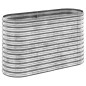 vidaXL Letto Giardino Acciaio Verniciato a Polvere 114x40x68cm Argento vidaXL Letto Giardino Acciaio Verniciato a Polvere 114x40x68cm Argento