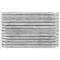 vidaXL Letto Giardino Acciaio Verniciato a Polvere 114x40x68cm Argento vidaXL Letto Giardino Acciaio Verniciato a Polvere 114x40x68cm Argento