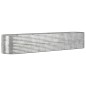 vidaXL Letto Giardino Acciaio Verniciato a Polvere 368x80x68cm Argento