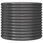 vidaXL Vaso Giardino Acciaio Verniciato Polvere 80x80x68 cm Antracite vidaXL Vaso Giardino Acciaio Verniciato Polvere 80x80x68 cm Antracite