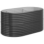 vidaXL Letto da Giardino in Acciaio a Polvere 152x80x68 cm Antracite vidaXL Letto da Giardino in Acciaio a Polvere 152x80x68 cm Antracite
