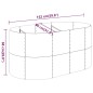 vidaXL Letto da Giardino in Acciaio a Polvere 152x80x68 cm Antracite vidaXL Letto da Giardino in Acciaio a Polvere 152x80x68 cm Antracite
