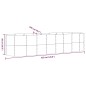 vidaXL Letto Giardino Acciaio Verniciato Polvere 322x100x68 cm Marone vidaXL Letto Giardino Acciaio Verniciato Polvere 322x100x68 cm Marone