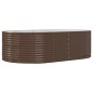 vidaXL Letto Giardino Acciaio Verniciato Polvere 212x140x68 cm Marrone vidaXL Letto Giardino Acciaio Verniciato Polvere 212x140x68 cm Marrone