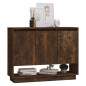 vidaXL Credenza Rovere Fumo 97x31x75 cm in Truciolato vidaXL Credenza Rovere Fumo 97x31x75 cm in Truciolato