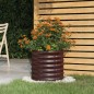 vidaXL Vaso Giardino Acciaio Verniciato a Polvere 40x40x36 cm Marrone vidaXL Vaso Giardino Acciaio Verniciato a Polvere 40x40x36 cm Marrone