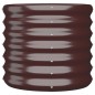 vidaXL Vaso Giardino Acciaio Verniciato a Polvere 40x40x36 cm Marrone vidaXL Vaso Giardino Acciaio Verniciato a Polvere 40x40x36 cm Marrone