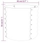 vidaXL Vaso Giardino Acciaio Verniciato a Polvere 40x40x36 cm Marrone vidaXL Vaso Giardino Acciaio Verniciato a Polvere 40x40x36 cm Marrone