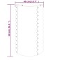 vidaXL Vaso Giardino Acciaio Verniciato a Polvere 40x40x68 cm Marrone vidaXL Vaso Giardino Acciaio Verniciato a Polvere 40x40x68 cm Marrone