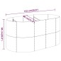 vidaXL Letto Giardino Acciaio Verniciato a Polvere 152x80x68cm Marrone