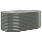 vidaXL Letto Giardino Acciaio Verniciato a Polvere 175x100x68cm Grigio vidaXL Letto Giardino Acciaio Verniciato a Polvere 175x100x68cm Grigio