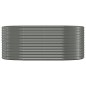 vidaXL Letto Giardino Acciaio Verniciato a Polvere 175x100x68cm Grigio vidaXL Letto Giardino Acciaio Verniciato a Polvere 175x100x68cm Grigio