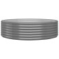 vidaXL Letto Giardino Acciaio Verniciato a Polvere 140x140x36cm Grigio vidaXL Letto Giardino Acciaio Verniciato a Polvere 140x140x36cm Grigio