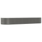 vidaXL Letto Giardino Acciaio Verniciato Polvere 447x140x68 cm Grigio