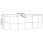 vidaXL Letto Giardino Acciaio Verniciato Polvere 212x140x68 cm Grigio vidaXL Letto Giardino Acciaio Verniciato Polvere 212x140x68 cm Grigio