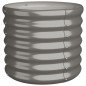 vidaXL Vaso da Giardino Acciaio Verniciato a Polvere 40x40x36cm Grigio