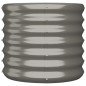 vidaXL Vaso da Giardino Acciaio Verniciato a Polvere 40x40x36cm Grigio