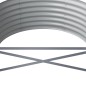 vidaXL Letto Giardino Acciaio Verniciato a Polvere 296x80x36 cm Grigio vidaXL Letto Giardino Acciaio Verniciato a Polvere 296x80x36 cm Grigio